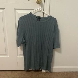 Kenneth Cole Blue Knit Sweater